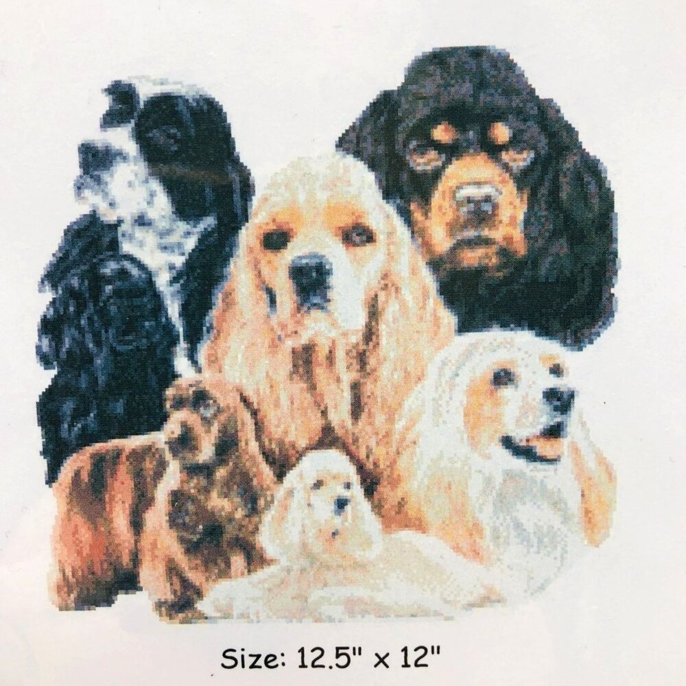 American Cocker Spaniel Dog Counted Cross Stitch Kit by Pattern Maker New Sealed